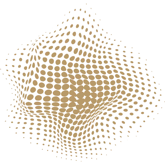 Dekoelement goldene Punkte